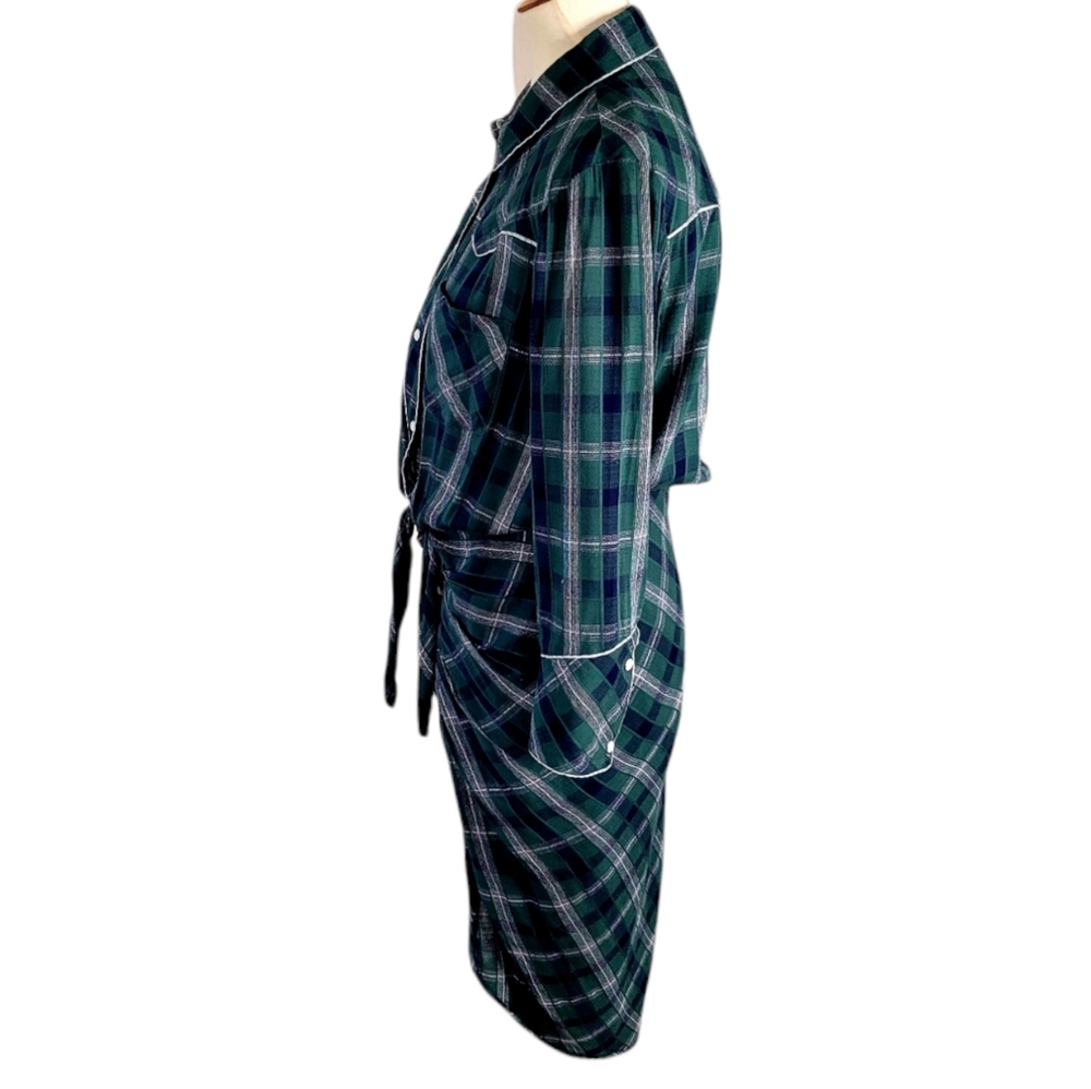 Veronica Beard Green Plaid Dress - Picture 10 of 16